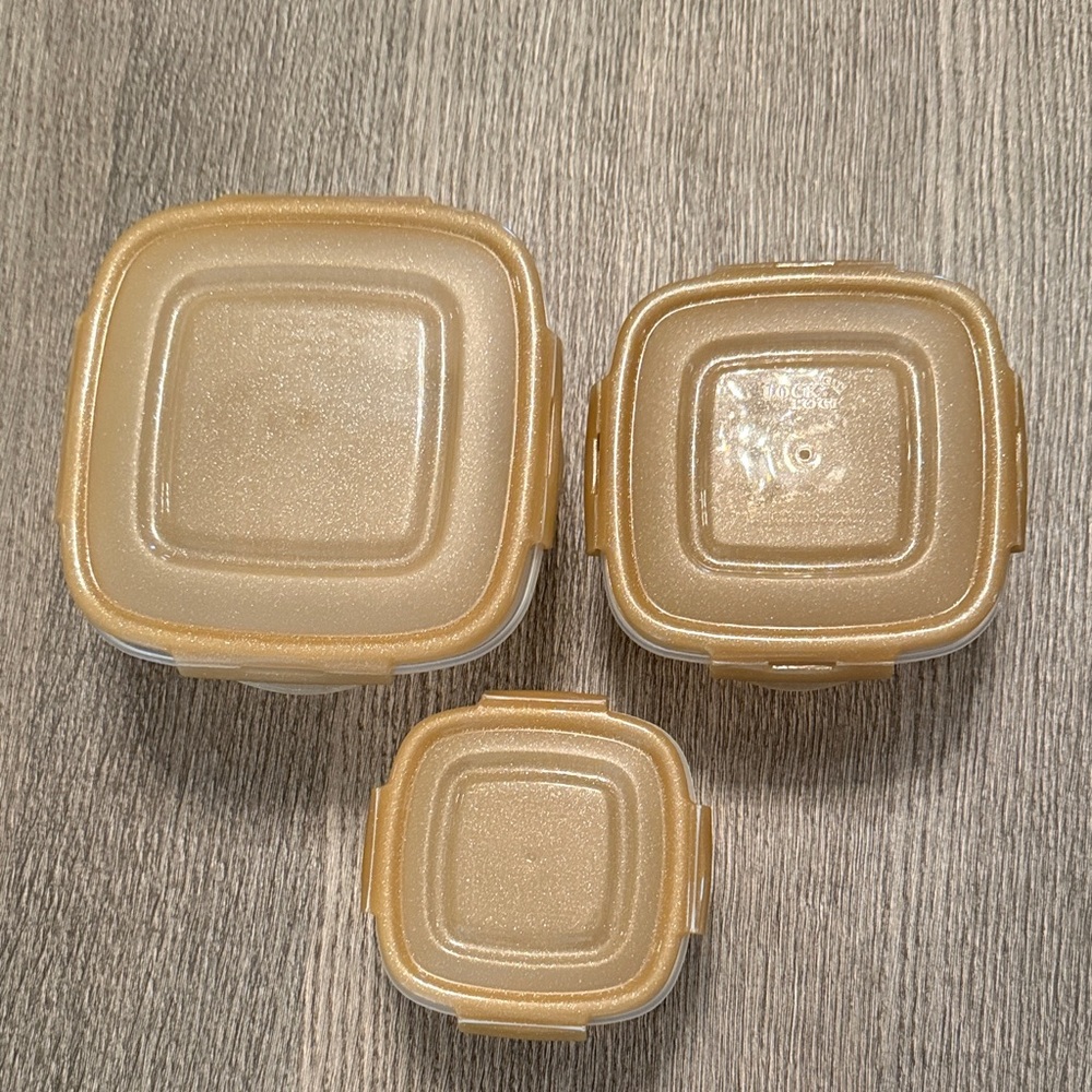 Gold Food Storage Container Set - Picture 2 of 5